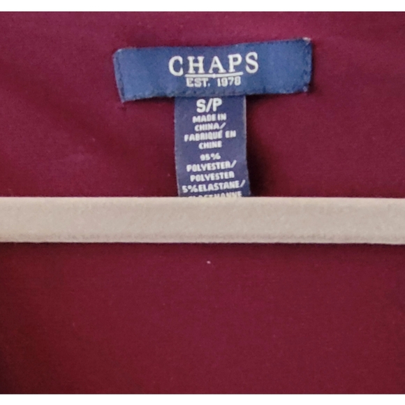 Maroon dress Chaps size 4 - Picture 3 of 3